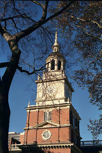Independence Hall, completed in 1753 as the colonial legislature 