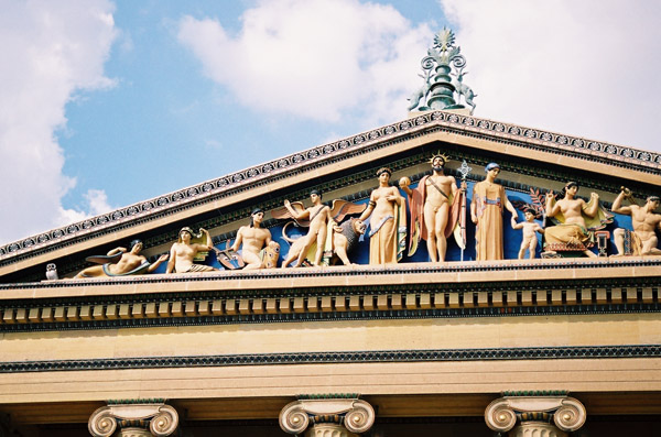 Pediment of the Philadelphia Museum of Art