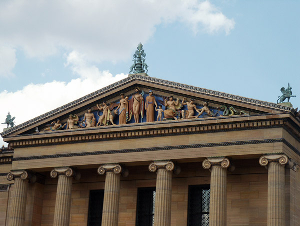 Pediment of the Philadelphia Museum of Art