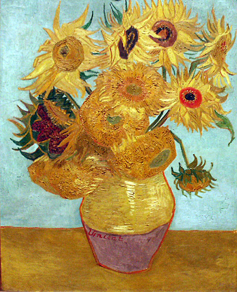 Vase with Twelve Sunflowers, Vincent van Gogh, 1889