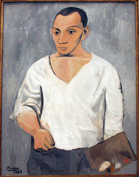 Self-Portrait with Palette, Pablo Picasso, 1906