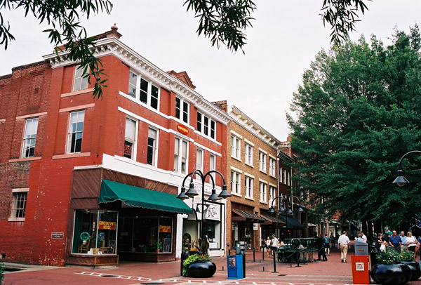 Downtown Mall (Main St), Charlottesville, Virginia