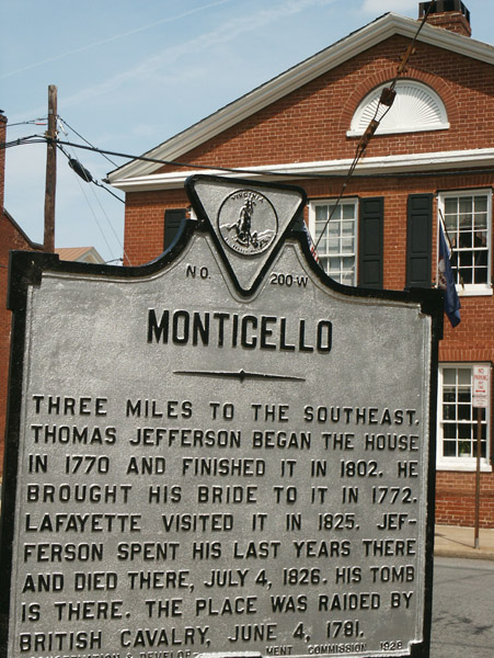 Monticello - home of Thomas Jefferson