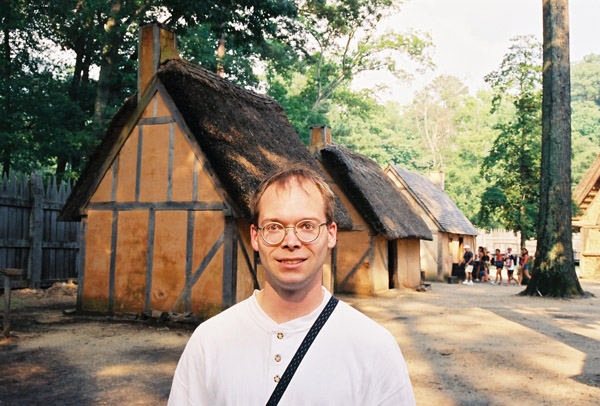 Roy at Jamestown Settlement - historical recreation of the 1607 English colony