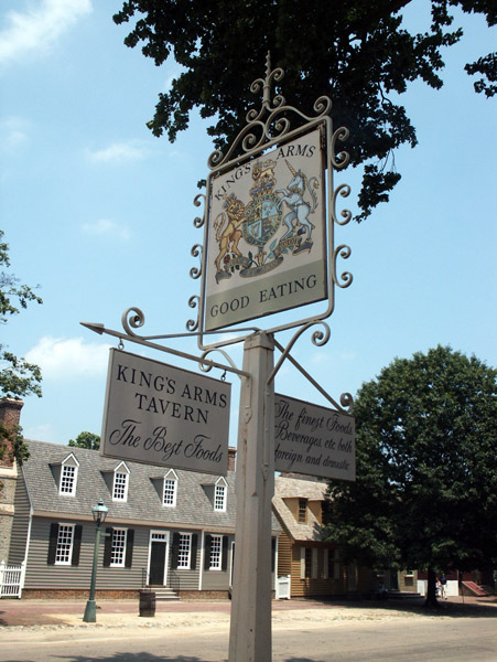 King's Arms Tavern, Williamsburg
