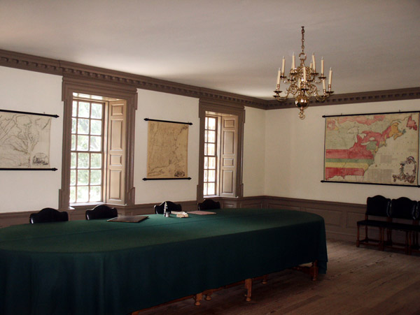 Interior of the Old Capitol Building, Williamsburg