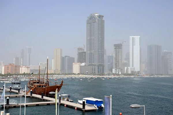 View from the Sharjah Aquarium - Al Khan Lagoon