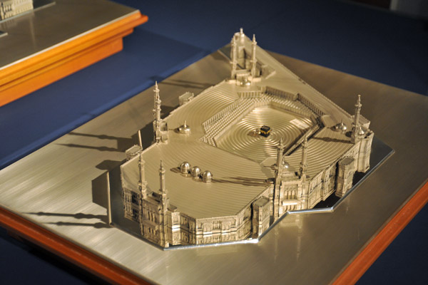 Silver model of the Great Mosque in Mecca