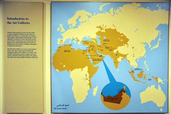 Map showing the Islamic World