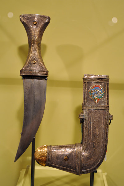 Dagger made of old watered steel, ca 1950 Kuwait