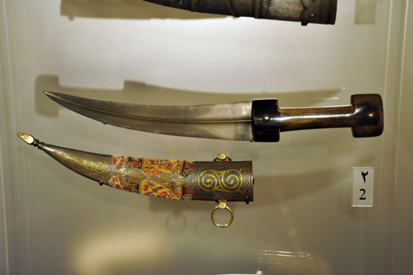 Dagger with steel blade and horn handle, 19th C. Syria or Iraq