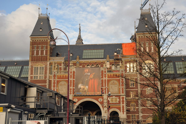 Rijksmuseum during the 2010 restoration, Amsterdam