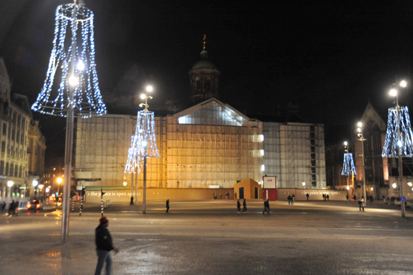 Royal Palace on Dam Square under renovation in 2010