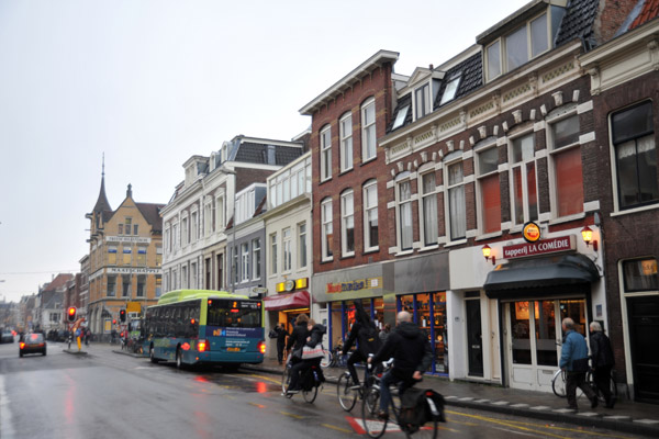 Gray, wet day along Kruisweg, Haarlem