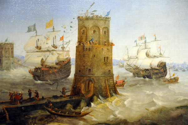 The Capture of Damietta (Egypt), Cornelius Claesz van Wieringenbefore 1628