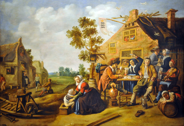 Peasants Near a Tavern, Jan Miense Molenaer, ca 1630