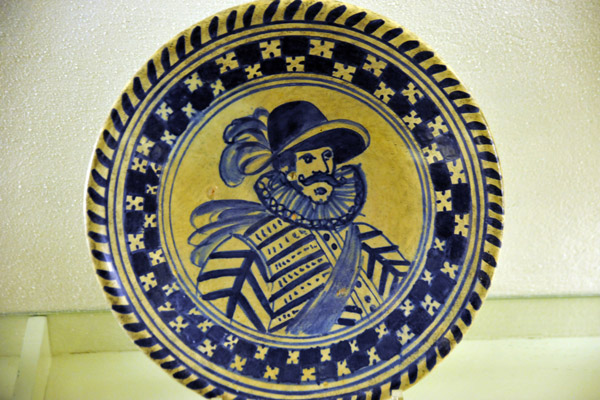Blue ceramic plate, Frans Hals Museum, Haarlem