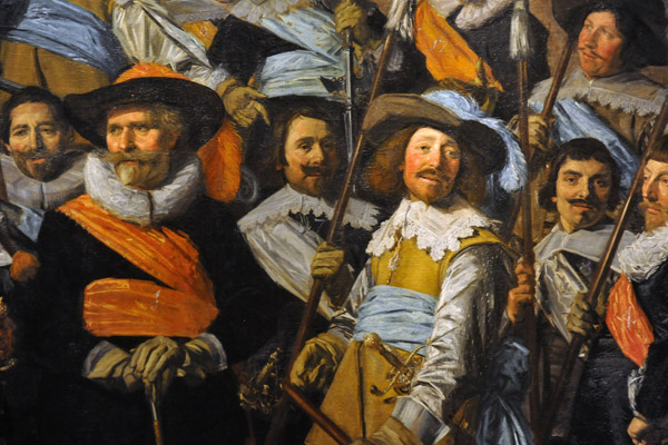 Detail - Officers and Subalterns of the St. George Civic Guard, Frans Hals, 1639