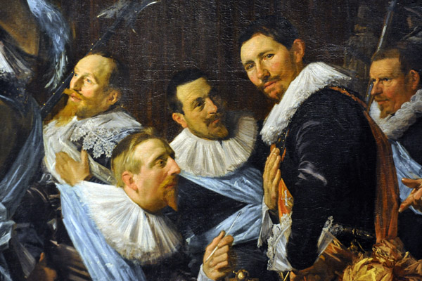 Detail - Meeting of the Officers and Subalterns of the Callivermen Civic Guard, Frans Hals, 1633
