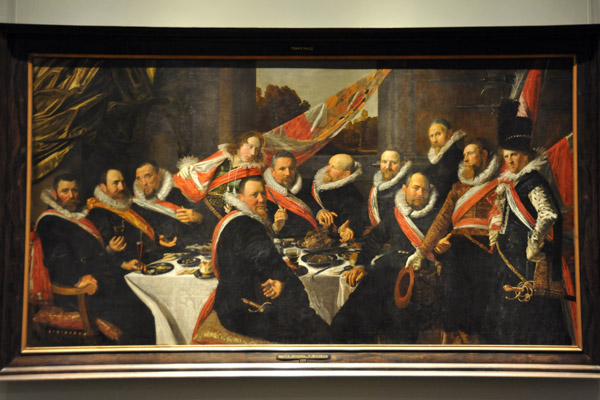 Banquet of the Officers of the St. George Civic Guard, Frans Hals, 1616
