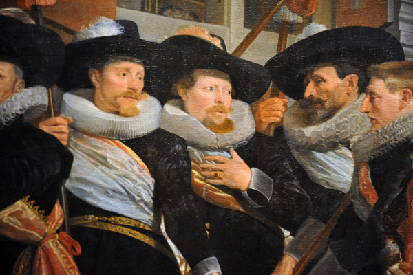 Detail - Officieren van de Cluveniersschutterij, Hendrick Gerritsz Pot, 1630