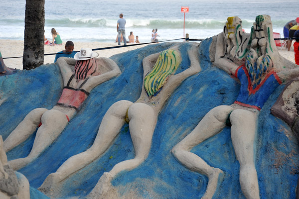 Sand sculpture, Copacabana