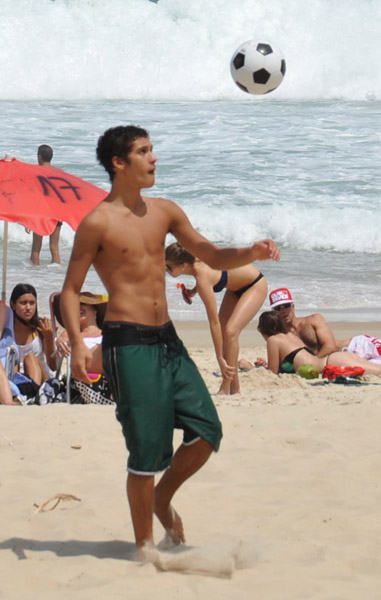 Football on the beach, Ipanema