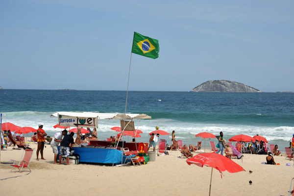 Brazilian flag, Ipanema