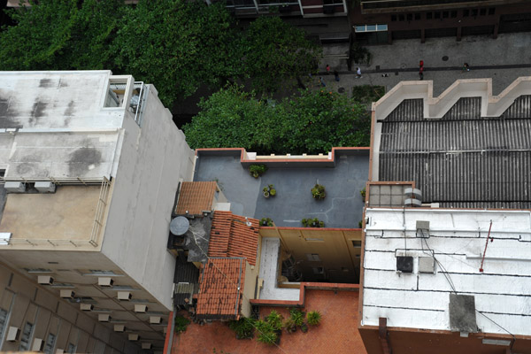 Not much of a view looking down from our place - Rua Maria Quitria