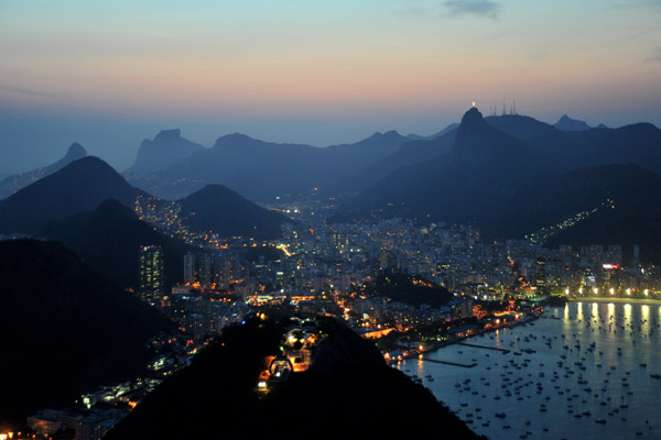 Christ the Redeemer shines over Rio de Janeiro 