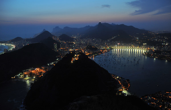 Rio de Janeiro at night from Sugarloaf