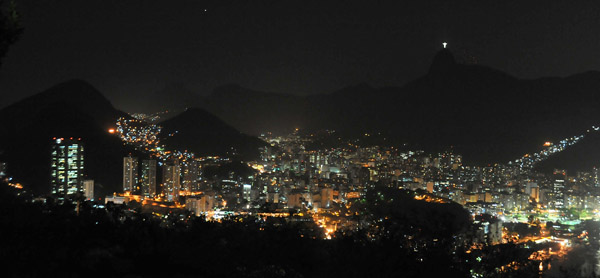 The lights of Rio de Janeiro-Botafogo at night