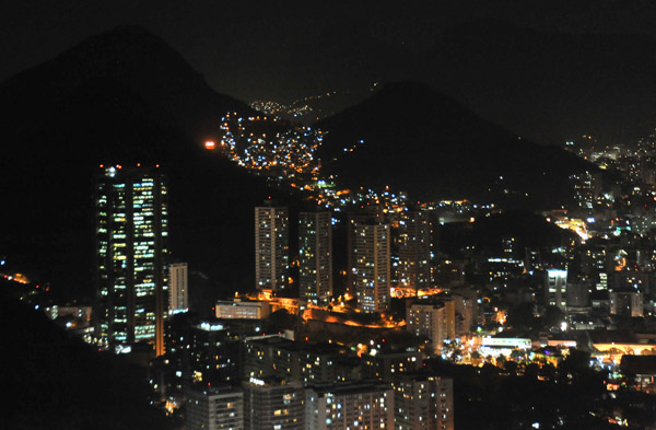 The lights of Rio de Janeiro-Botafogo at night