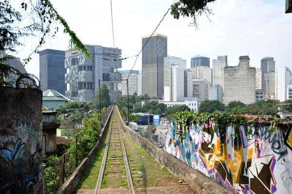 Santa Teresa Tram leaving downtown Rio