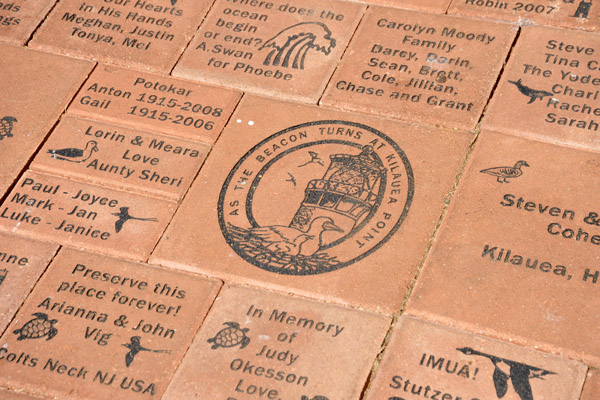 Bricks to support the Kilauea Point Lighthouse