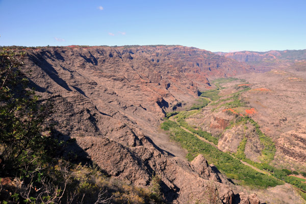 As you head up Kokee Road, you reach Waimea Canyon