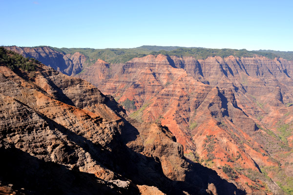 Waimea Canyon was formed by erosion and the collapse of Kauai's ancient volcano