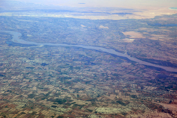 Amu Dar'ya River valley near Urgench, Uzbekistan