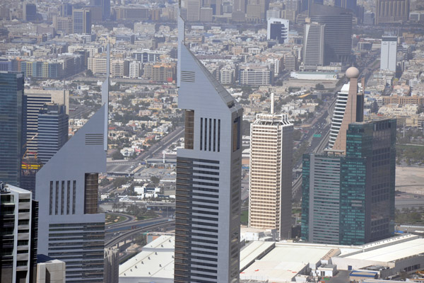 Emirates Towers - the former tallest buildings in Dubai