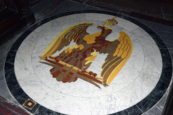 French Imperial Eagle inlaid floor mosaic, Les Invalides