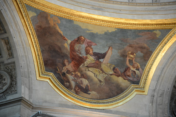 One of the smaller ceiling paintings in the glise du Dme