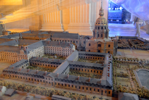 Model of the Hpital des Invalides with the glise du Dme