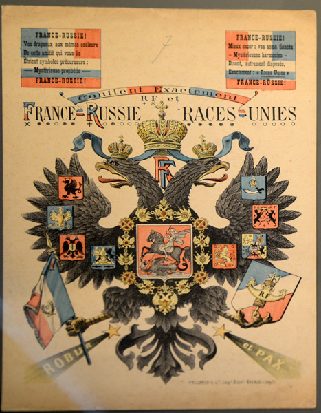French-Russian Alliance - United Races, ratified in 1893