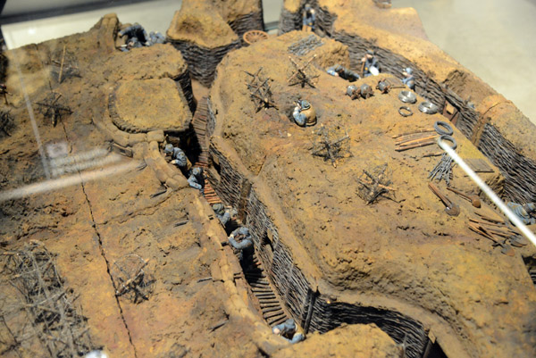 Model of World War I Trenches
