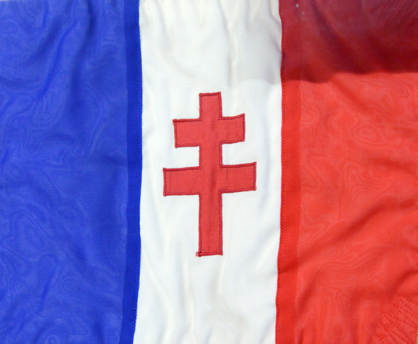 Car pennant of General Charles de Gaulle, the flag of Free France