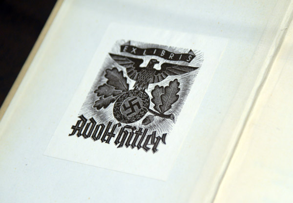 War souvenirs - Book from the Library of Adolf Hitler
