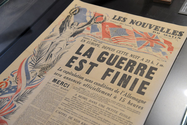 Les Nouvelles du Matin - La Guerre est Finie - The War is Over, 8 May 1945
