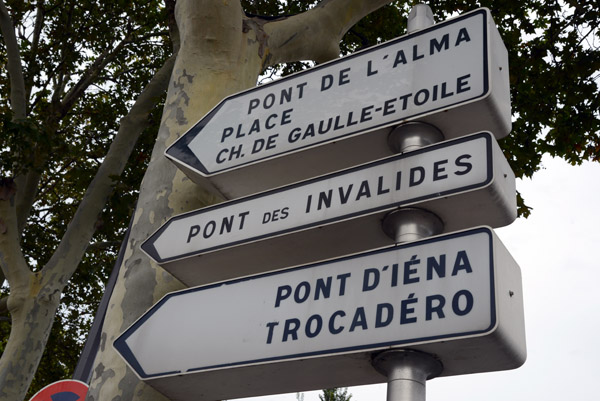 Paris road sign, Rive Gauche