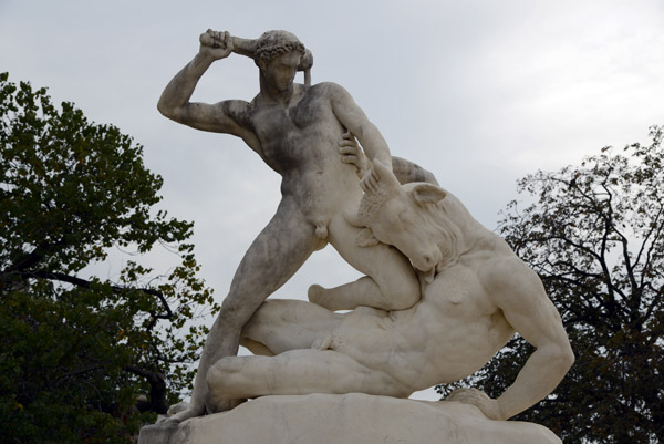Thse combattant le Minotaure - Theseus battling the Minotaur, 1821-1827, tienne Jules Ramey