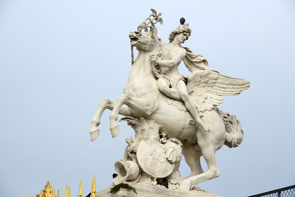Mercur chevauchant Pgase - Mercury Riding Pegasus, 1702, Antoine Coysevox, Jardin des Tuileries